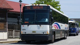 New Jersey Transit: On Board MCI D4500CT [#17087] 552 Bus From Atlantic City to Wildwood 
