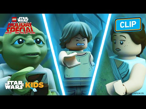 Rey + BB-8 + Yoda + Luke Skywalker = 🤯💥👀 | LEGO Star Wars: Holiday Special | @StarWarsKids