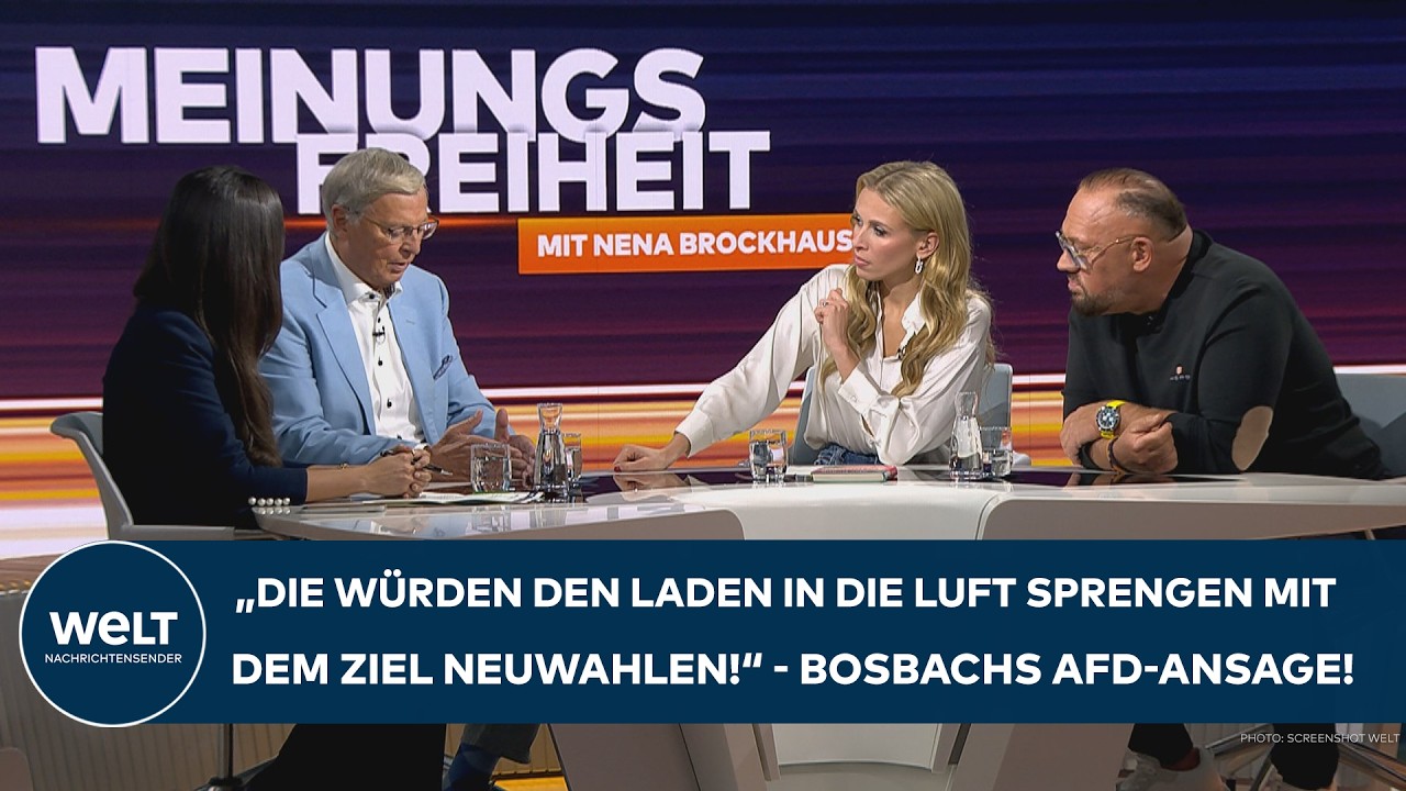 MEINUNGSFREIHEIT: „Die würden den Laden in die Luft sprengen!“ Bosbach über die AfD | Ganze Sendung