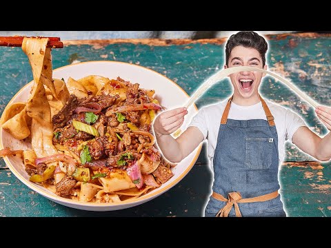 How To Make Hand Pulled Noodles From Xi'an Famous Foods | Eitan Bernath