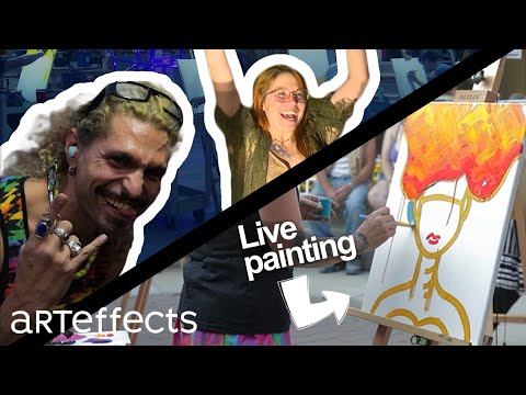 Painting in only 20 minutes?! | Art Battle with The Generator - ARTEFFECTS