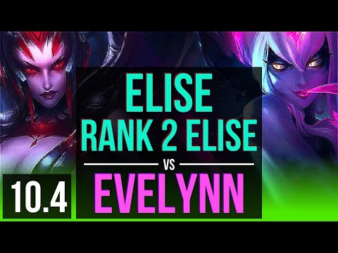 ELISE vs EVELYNN (JUNGLE) | Rank 2 Elise, Rank 7, KDA 16/2/14, 75% winrate | BR Challenger | v10.4