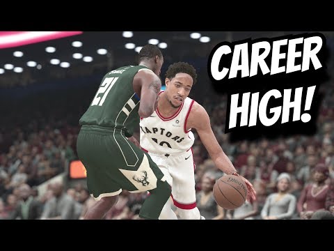 DeMar DeRozan Full Highlights vs Bucks Career High 53 Points! (01.01.2018) NBA 2K18