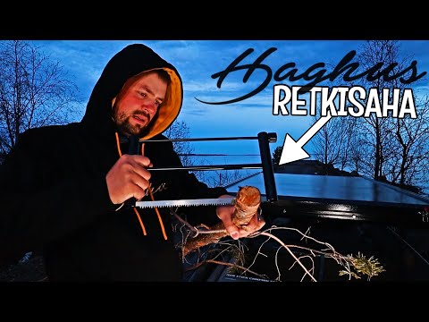 HAGHUS RETKEILYTARVIKEITA ESITTELYSSÄ - RETKISAHA - KATTILASARJA - RUOKAILYVÄLINEET - HUPPARI