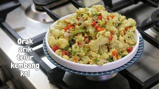 Download lagu Cauliflower Egg Scramble, a practical dish that clears your plate in no time mp3