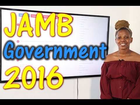 JAMB CBT Government 2016 Past Questions 1 - 25