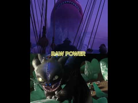 red bluster vs toothless #theseabeast #httyd2