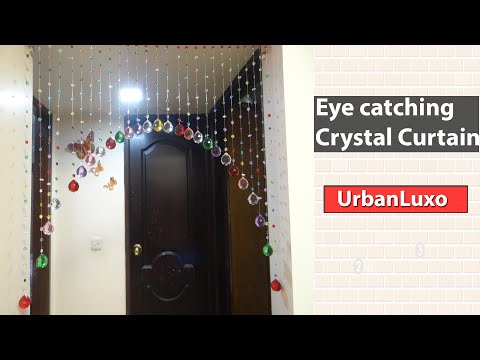 Glass Crystal Beaded Curtain for Luxury Living Room||Gorgeous Crystal curtain for your dream home