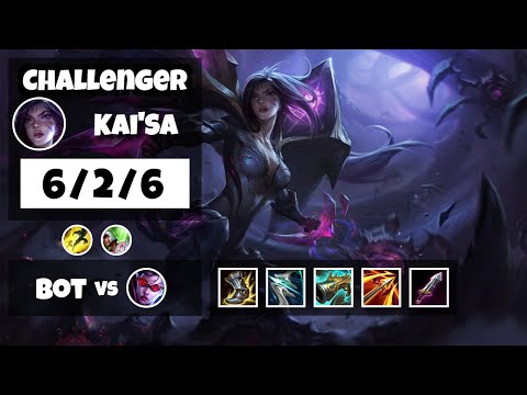 Kai'Sa vs Vayne EU Challenger BOT (6/2/6) - v11.8