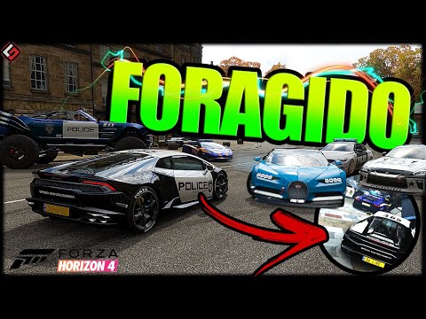 BUGATTI CHIRON POLICE ESCAPE - LOOK WHAT HAPPENED - FORZA HORIZON 4