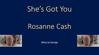 Rosanne Cash   She&#39;s Got You  KARAOKE