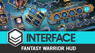 Fantasy Warrior HUD - Synty INTERFACE - GUI video preview