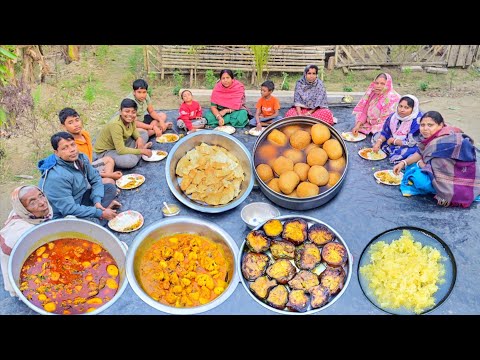 সাদাভাত,চিকেনকারি, ফুলকপি চিংড়ি, বেগুন ভাজা, চাটনি, পাঁপড়, মিষ্টি এই শীতে পপি কিচেনের প্রথম পিকনিক