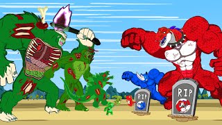 KONG ZOMBIE, GODZILLA VS T-REX, RHINO:  Who Is The King Of MonsterVerse - FUNNY? | Godzilla Cartoons