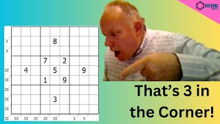 The Ultimate "3 in the Corner" Sudoku!