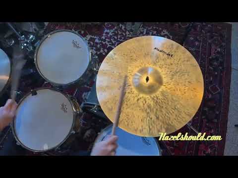 GLOWING Masterwork JAZZ MASTER 20” ULTRA Paper Thin Crash Ride 1374 g MINT! Gorgeous! Responsive image 8