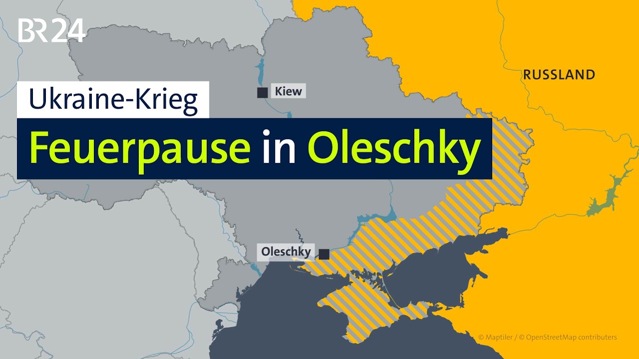 Einwohner fliehen aus besetzter ukrainischer Stadt | BR24
