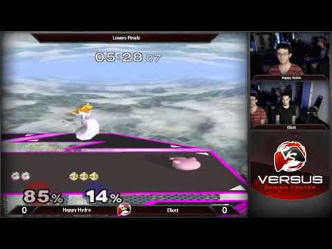 06/21/2015 Versus Weekly Melee - Losers Finals - Elliot (Peach) vs HappyHydra (Jigglypuff)