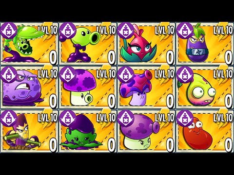 All POISON Plants Max Level Power-Up! in Plants vs. Zombies 2 (PVZ2 Version 8.9.1)