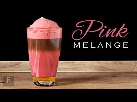 How to Make Pink Melange Coffee at Home | Specialty Coffee Drinks #5