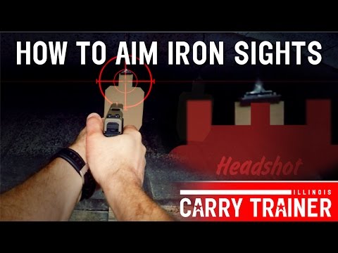 How to Aim Iron Sights on a Pistol | Episode #12