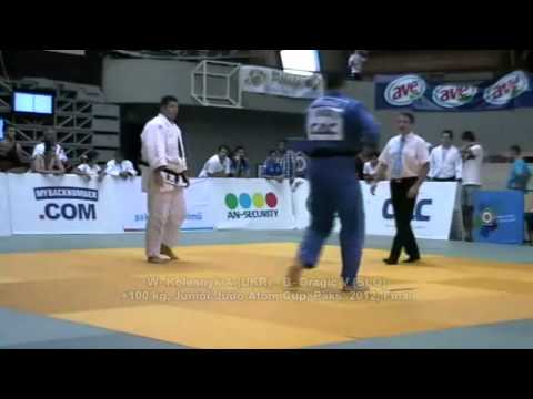 Judo 2012 Paks +100kg W- Kolesnyk A (UKR) - B- Dragic V (SLO) (Final) (IPPON) Junior Atom Cup