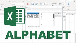 How to click and drag to fill in the alphabet in excel