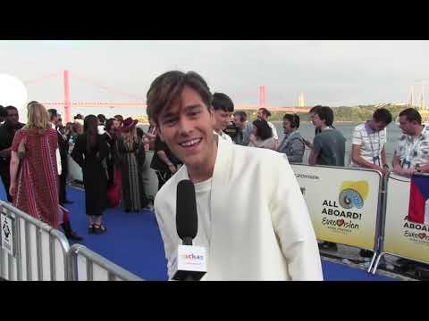 ESCKAZ in Lisbon: Benjamin Ingrosso (Sweden) - Dance You Off - Blue Carpet