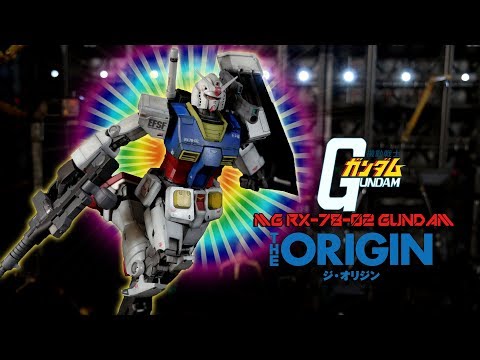 MG RX-78-02 GUNDAM (GUNDAM THE ORIGIN VER.) Review (custom painted)