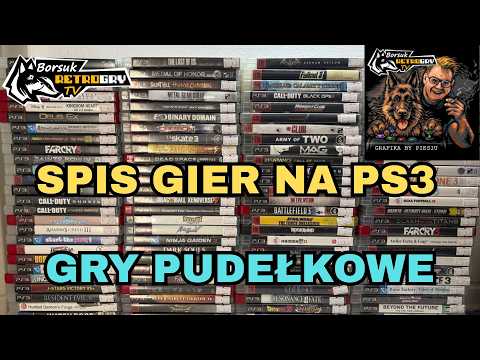 Borsuk Gry TV: SPIS GIER #5 (spisujemy gry pudełkowe na PS3 i gramy w niektóre - druga półka)