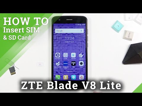 How to Insert SIM and SD Card into ZTE Blade V8 Lite – Find Slot For SIM and SD Cards
