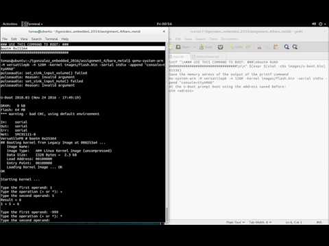 Versatile bare metal program from U-Boot on QEMU
