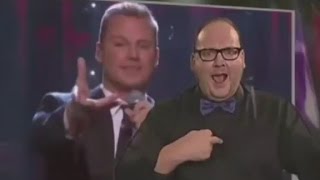 Sign language interpreter steals the show