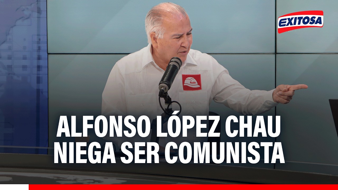 🔴🔵 Alfonso López Chau niega ser comunista: "Que demuestren qué parte de mi programa lo es"