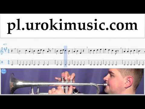 Nauka Gry Na Trąbce Beethoven - Ode to Joy Nuty Poradnik Część 2 um-b352