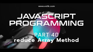 Download the video "Learning Javascript Programming | Part 40 | Reduce Array Method"