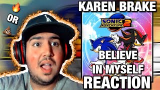 VERSION 1 OR VERSION 2? 🤔👀 | KAREN BRAKE - BELIEVE IN MYSELF REACTION