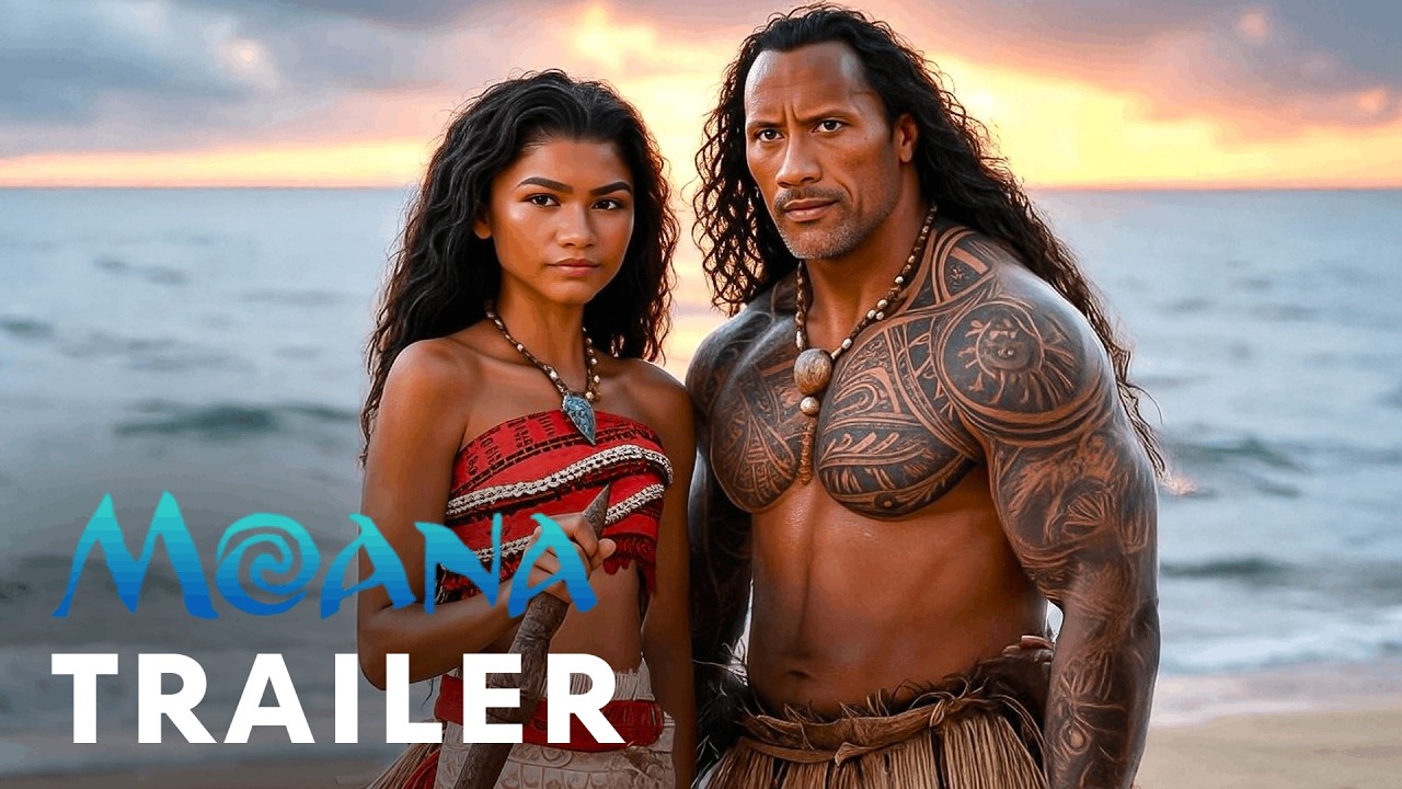 Moana: Live Action (2025) - First Trailer | Dwayne Johnson, Zendaya | Concept