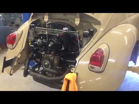 Cooker's V-Dubs firing up a new 2276cc IDA beast for John's 68 Cal-looker vw beetle