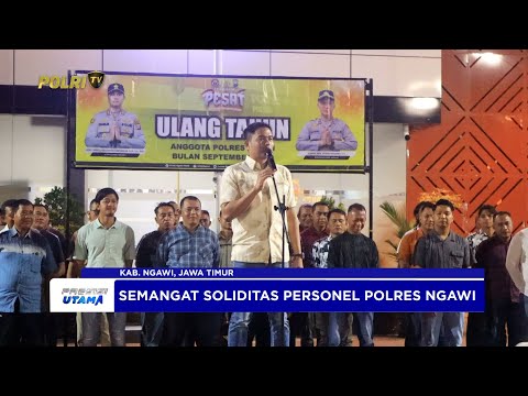 KAPOLRES MERAYAKAN ULANG TAHUN PERSONEL POLRES NGAWI WUJUD SOLIDITAS INTERNAL