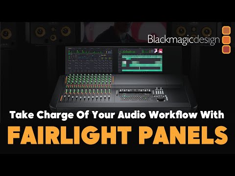Simplify Your Editing Setup with Blackmagic Design's Fairlight Panels!