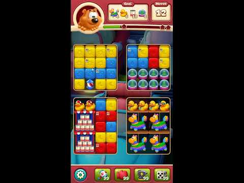 Toon Blast Level 8066 - NO BOOSTERS 🐻🐺🐱 | SKILLGAMING ✔️