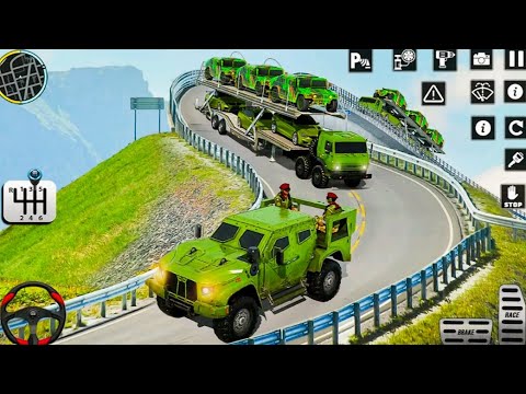 US Army Truck Transporter Driving 3D - Cargo Vehicle Airplane Simulator 2024 - Android GamePlay
