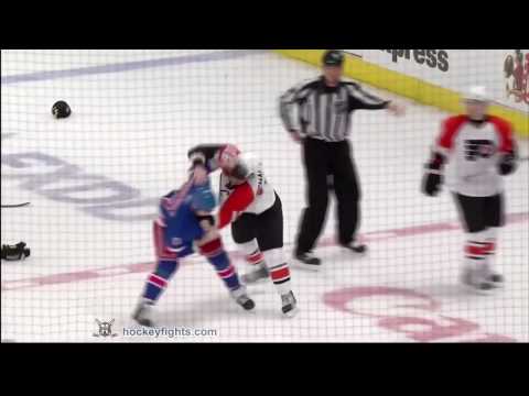 Mike Richards vs Brandon Dubinsky Mar 14, 2010 - MSG feed