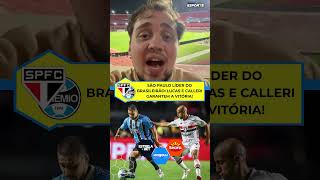 São Paulo vence o Grêmio no Morumbis e assume a liderança provisória do Campeonato Brasileiro