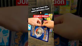 This JUMBO Card is UNBEATABLE… or is it? 😈👀 #pokemoncards #pokemon #shorts #pokemontcg