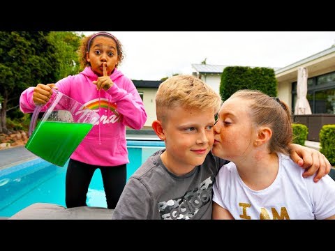 SLIME PRANK ON MY SCHOOL CRUSH!!