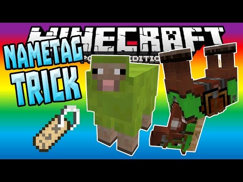 NAMETAG TRICK in MCPE 0.15.0!!! - Rainbow Sheep & MORE ...