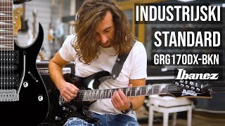 Video thumbnail for Ibanez GRG170DX-BKN Električna gitara Black Night boja by Mix Music Company