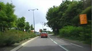 preview picture of video 'Driving Through Fouesnant On The D45, Finistère, Brittany, France 2nd May 2011'